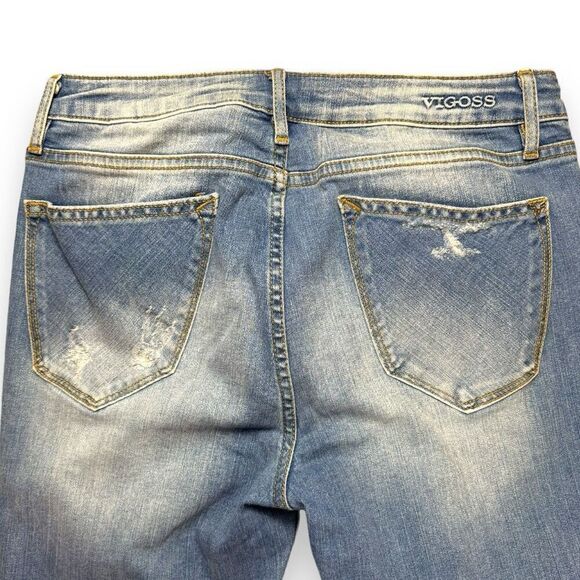 ❌❌NOT FOR SALE Vigoss Tomboy Thompson Distressed Denim Jeans Sz 29 - Picture 8 of 12
